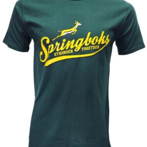 Mens Springbok Stronger Together Tee Green