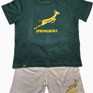 Infants Springbok Twin Set Green/White