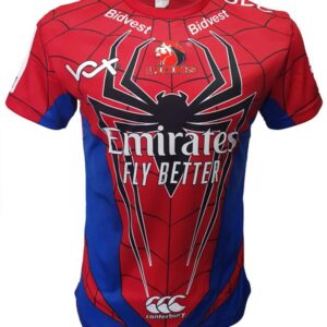 T Shirt Mens Lions Super Rugby Spiderman