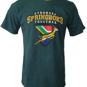Mens T Shirt Springboks Stronger Together Sa Flag