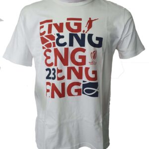 Mens T Shirt Rugby World Cup England White