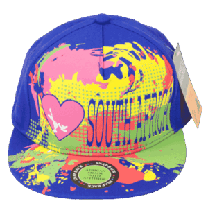 Cap South Africa Flag Paint Bluee